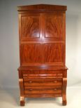 Flame Mahogany Empire Secretary