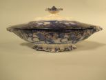 Flow Blue Tureen