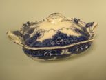 Flow Blue Covered Tureen