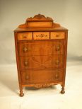 Walnut Depression Chest w/ glove box