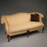 Matching Pair of Queen Anne Settees