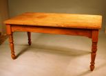 Nice Primitive Pine table with Turned Legs