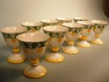 Set of Herend Village Pottery Goblets