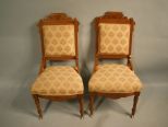 Pair of Walnut Eastlake Chairs