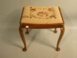 Queen Anne Needle Point Stool