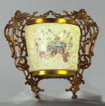 Rare Gilt-Brass-Mounted Wave Crest Glass 