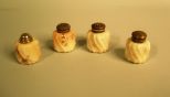 Collection of Four Wave Crest Salt and Pepper Shakers