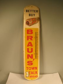 Braun's Bread Advertising Sign