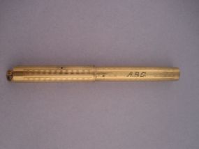 Small Gold Quill Cylinder Pen