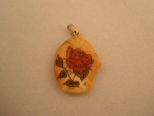 Small Pendant with Rose Design