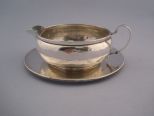Sterling Creamer with Under Plate