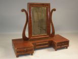 Early Mahogany Chest Mirror with Drawers