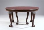 Chippendale-Style Cherry and Mahogany Dining Table