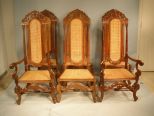 Set of 6 French High Back Dining Chairs