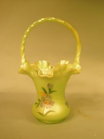 Fenton Basket Vase