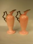 Pair of Royal Woodland Ewers by Hull Pottery