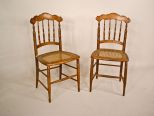 Two Cottage Cane Seat Chairs