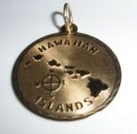 Gold Hawaiian Island Pendant
