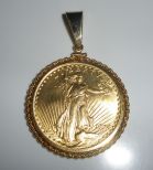 1924 Gold Coin Pendant