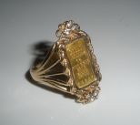 Suisse Credit Card Gold Ring