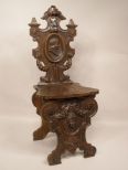 Carved Hall Chair