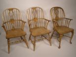 Set of Four Windsor Arm Chairs