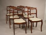 Modern Mahogany Dining Table and 6 chairs