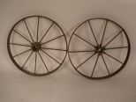 2 Small Iron Wheels