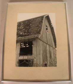Framed Photograph of Iowa Barn.