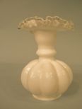 Fenton Glass Silver Crest Melon Vase