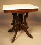 Rectangular Eastlake Marble Top Table