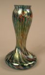Loetz Iridescent Art Glass Vase w/ Pulled Design