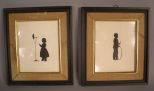 Pair of Framed Silhouettes