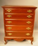Mahogany Queen Anne Style Chest of Drawers