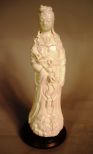 Blanc de Chine Porcelain Figurine of Guanyin
