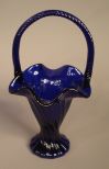 Fenton Cobalt Blue Basket