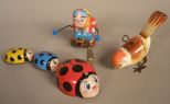 Group of Vintage Tin Litho Toys