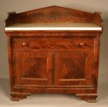 Mahogany Marble Top Empire Washstand