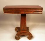 Mahogany Empire Card Table