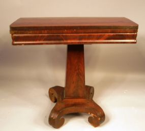 Mahogany Empire Card Table