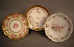 Fine Comte D'Artois Limoges Plate, with Two Hand Painted German Plates