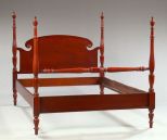 Sheraton-Style Mahogany Low-Post Bed