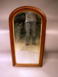 Large Victorian hall mirror