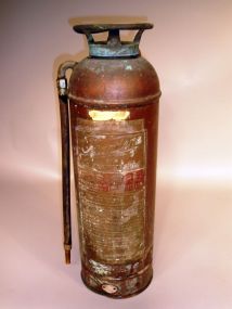 Old Brass Fire Extinguisher