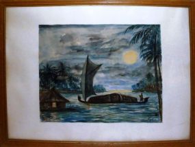 Tropic scenes by Cyrl in Kerrala, India,