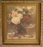 Print of Roses & Wine Glass (framed)