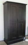 Satin Matte Black Armoire