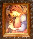 Painting of Lady Playing Instrument (framed)