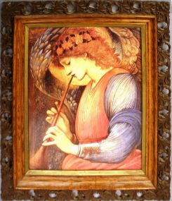 Painting of Lady Playing Instrument (framed)