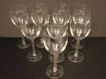 8 Crystal Wine Glasses